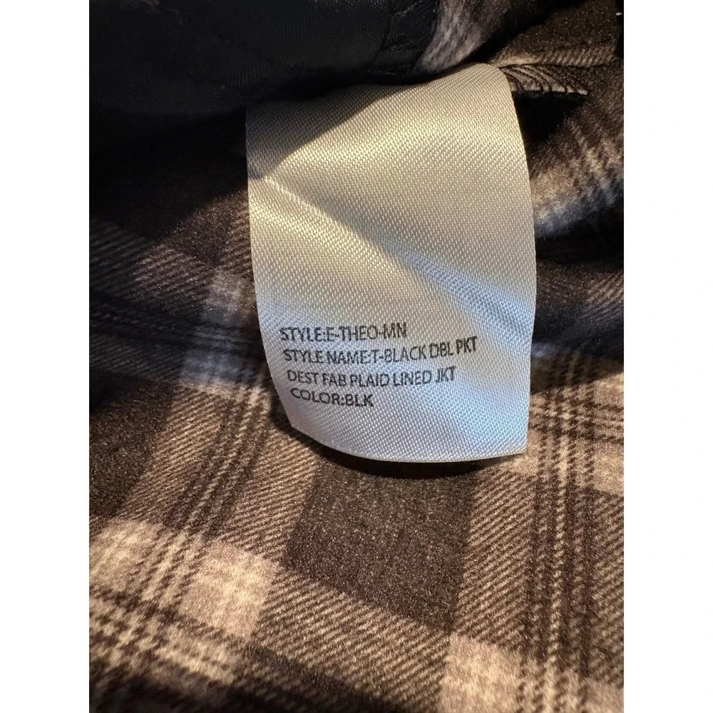 NOMAD by CRAFTFLOW Black Plaid Lined Hooded Jacket Style E THEO MN XL - Picture 8 of 14